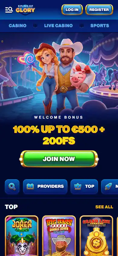 Spins Of Glory Casino screenshot 4