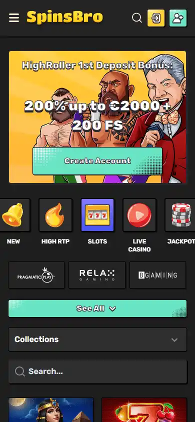 SpinsBro Casino screenshot 5