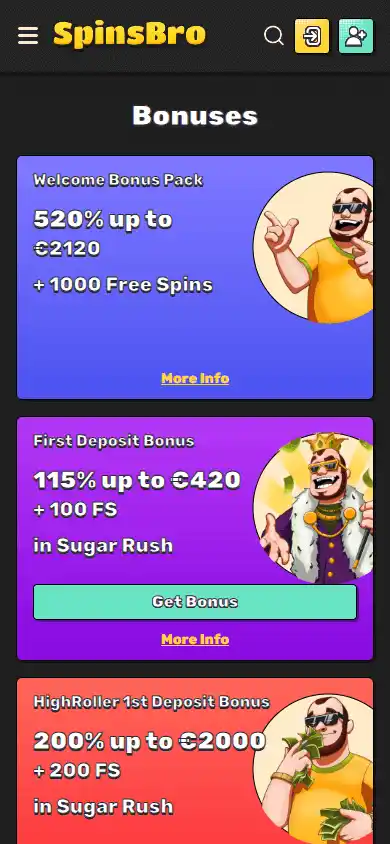 SpinsBro Casino screenshot 6