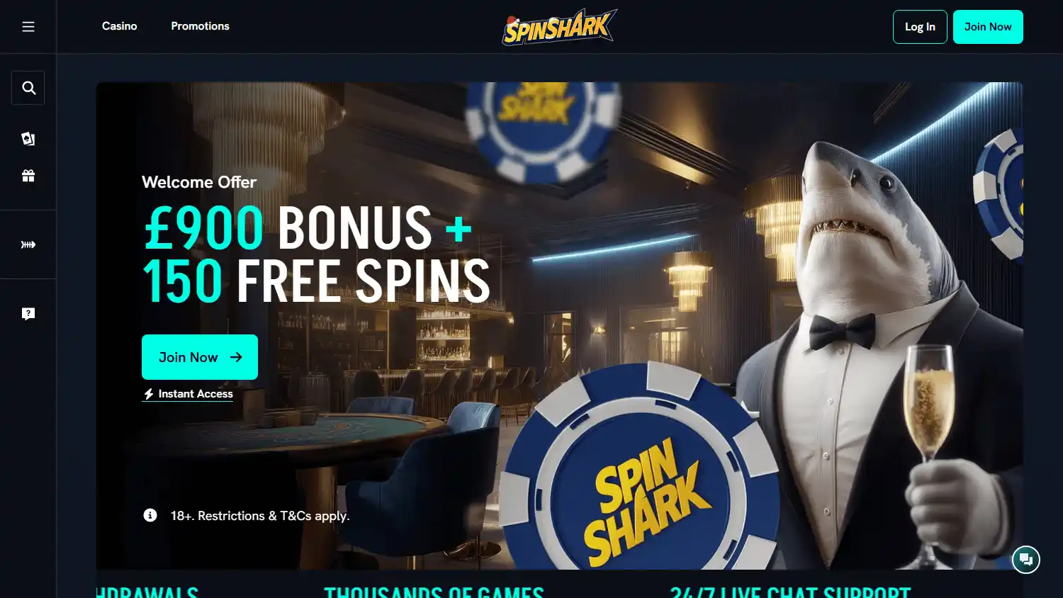 SpinShark Casino screenshot 3
