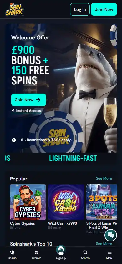 SpinShark Casino screenshot 6