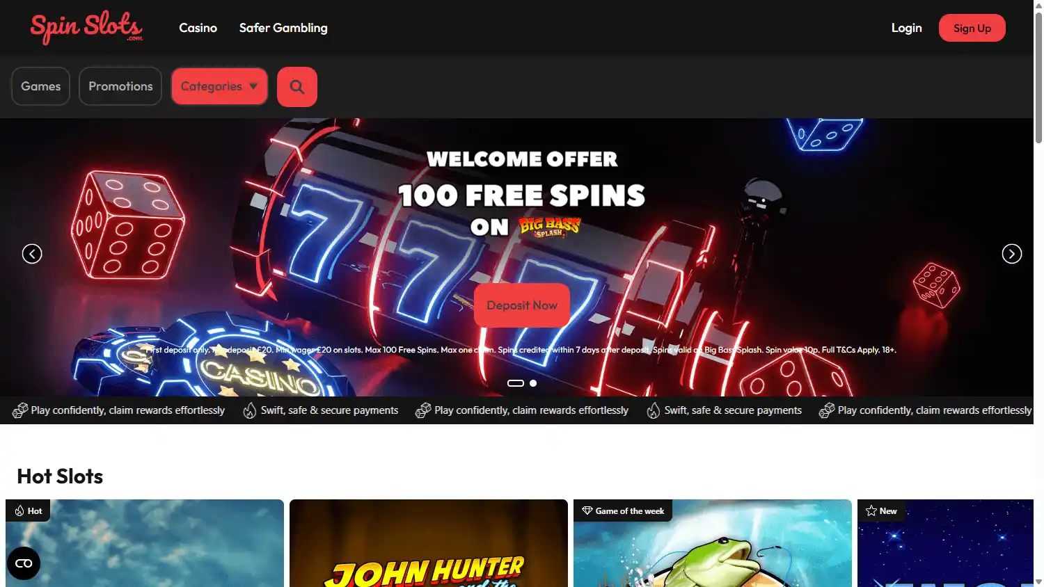 SpinSlots Casino screenshot 1