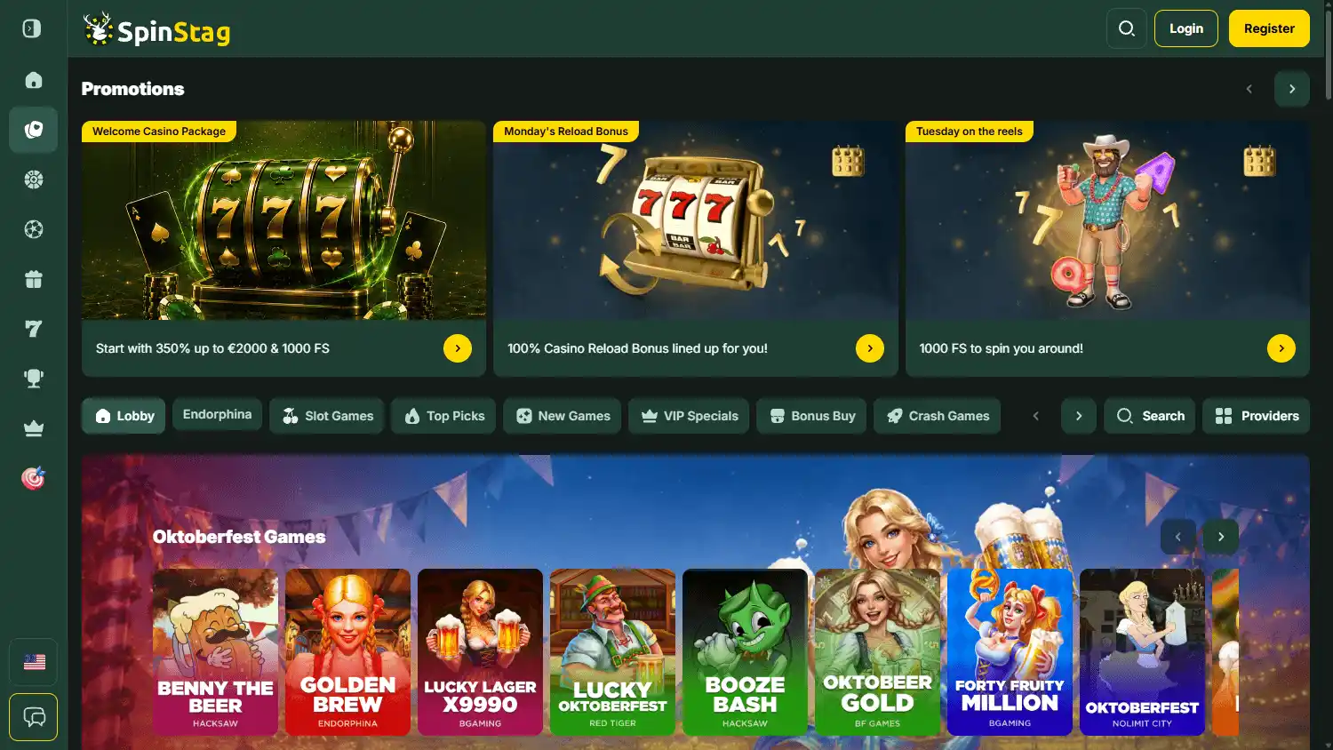 SpinStag Casino screenshot 2