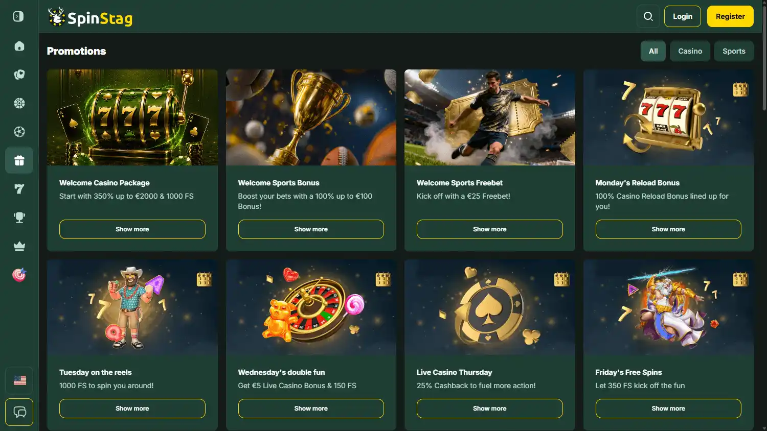 SpinStag Casino screenshot 3