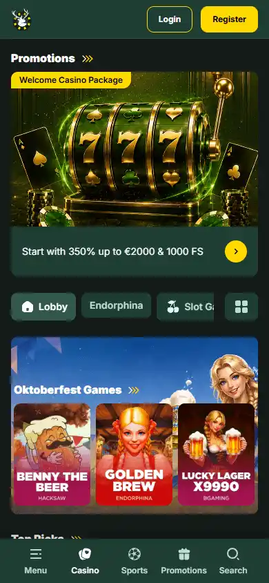 SpinStag Casino screenshot 5