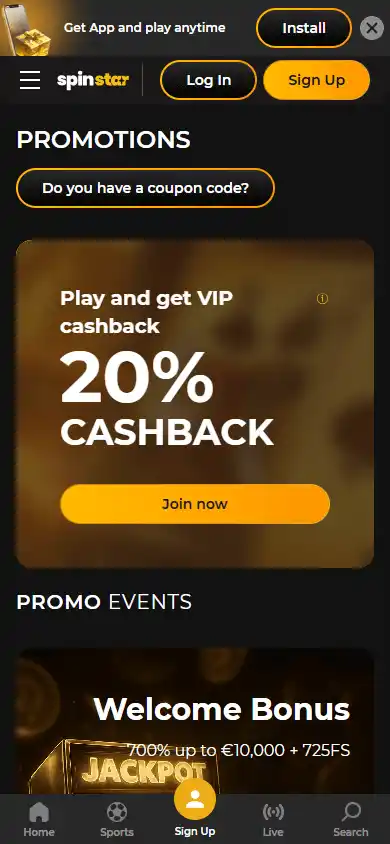 Spinstar Casino screenshot 6