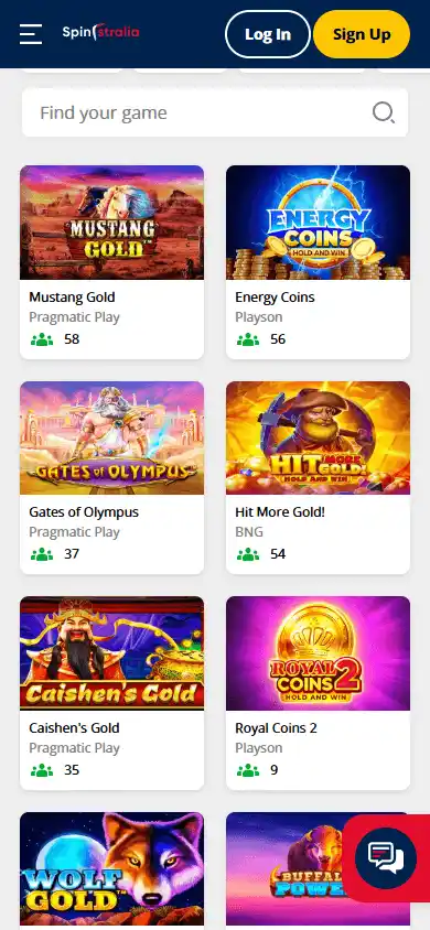 Spinstralia Casino screenshot 5
