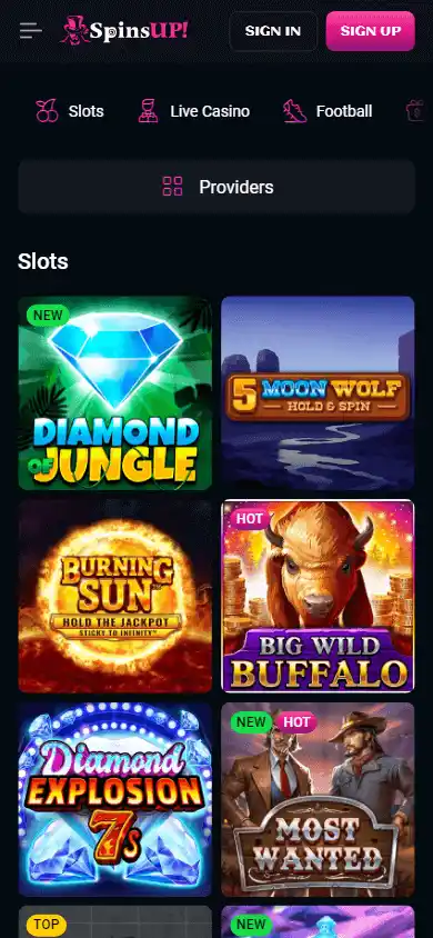SpinsUp Casino screenshot 5