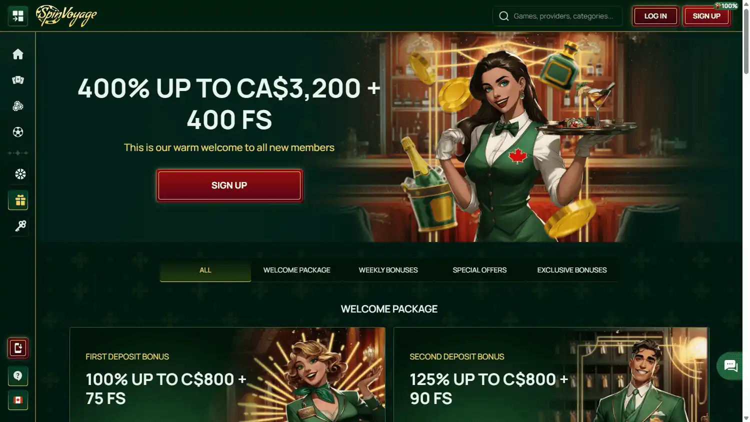 SpinVoyage Casino screenshot 3