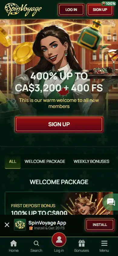 SpinVoyage Casino screenshot 6