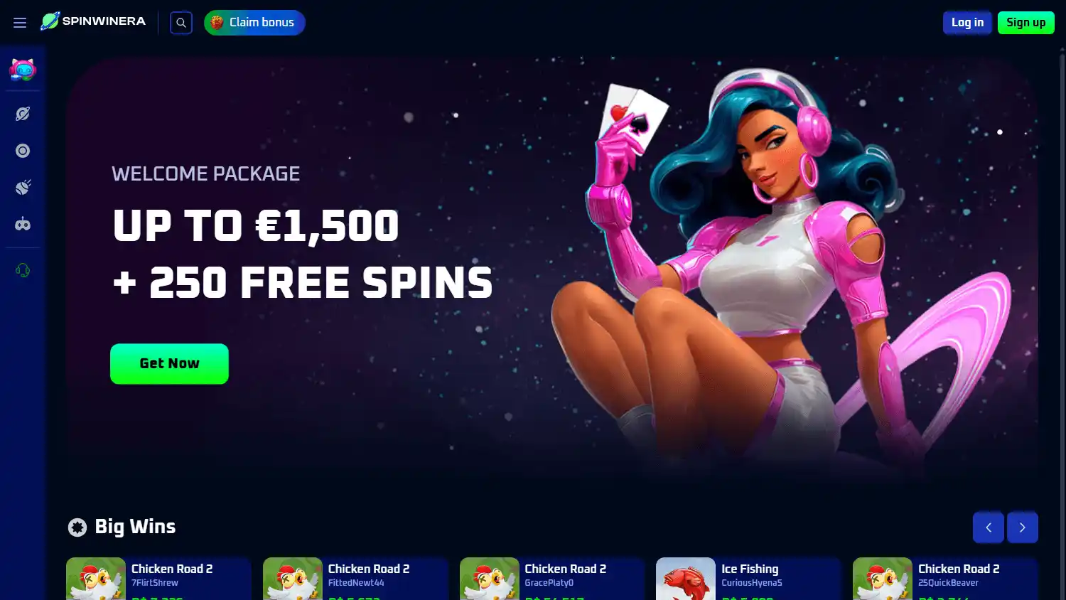 Spinwinera Casino screenshot 1