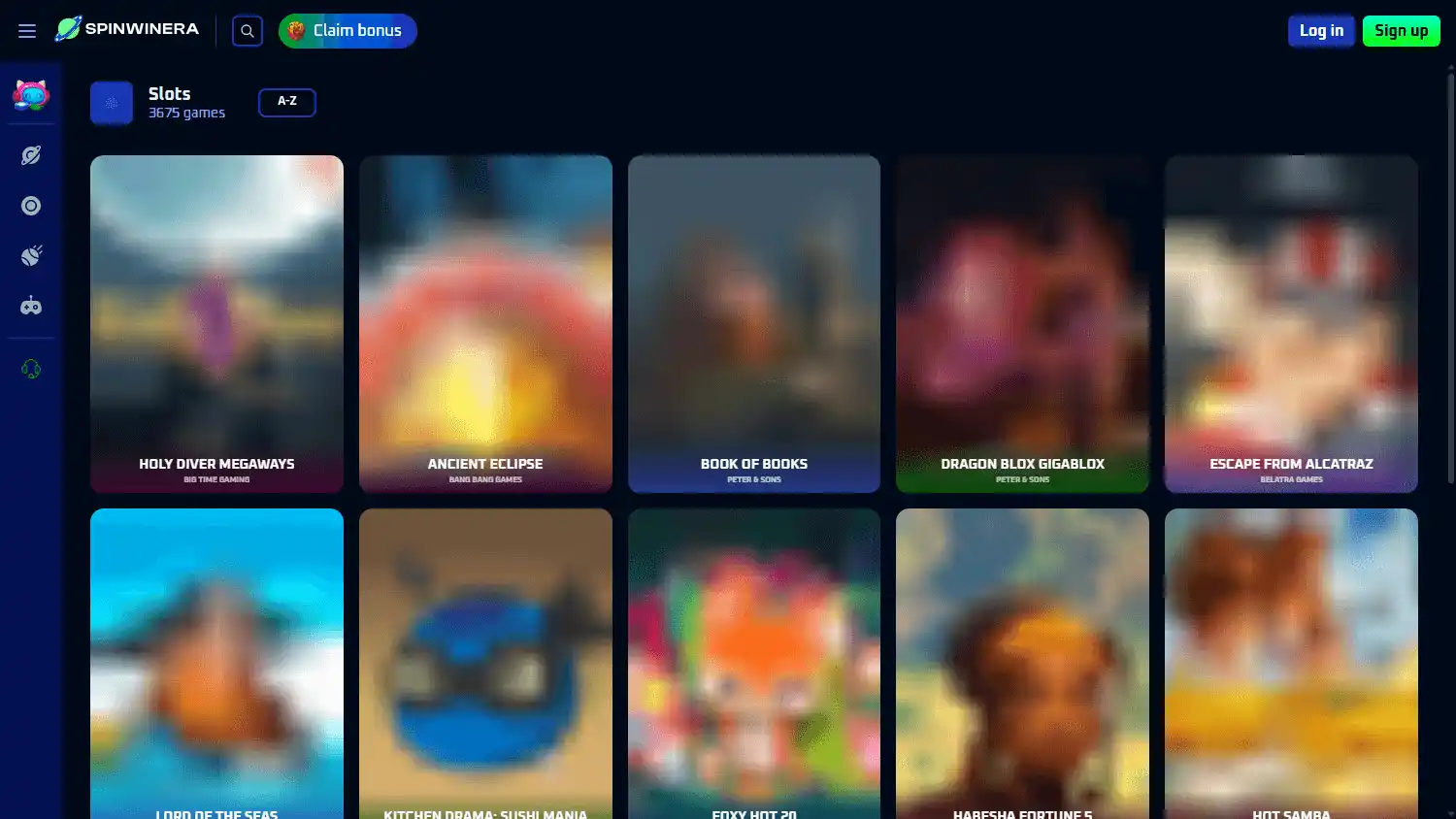 Spinwinera Casino screenshot 2