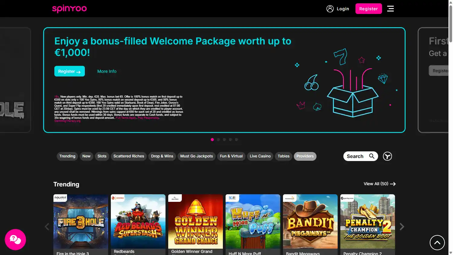 SpinYoo Casino screenshot 1