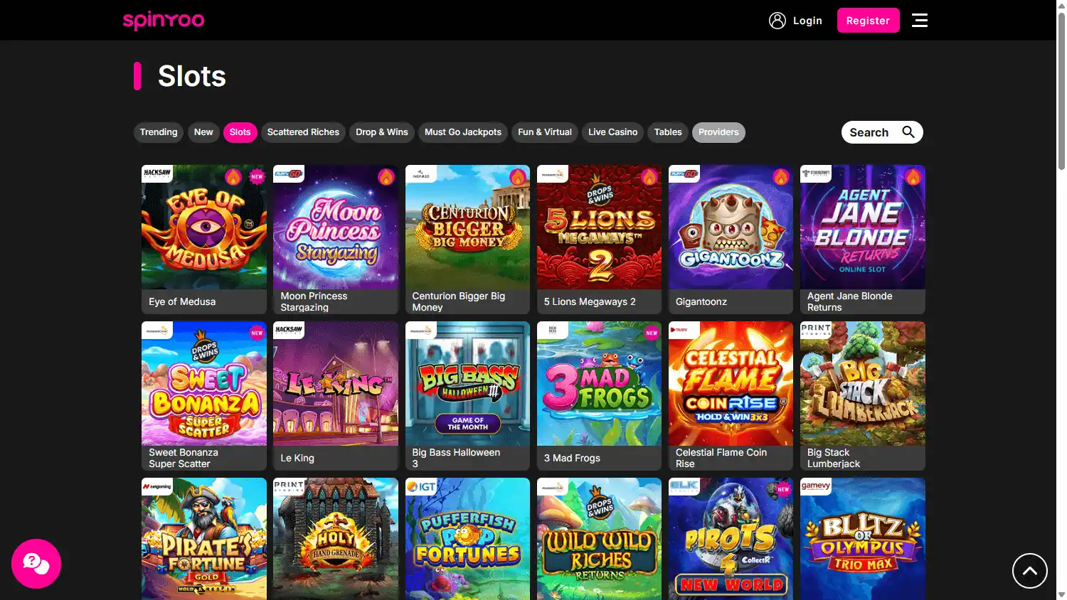 SpinYoo Casino screenshot 2