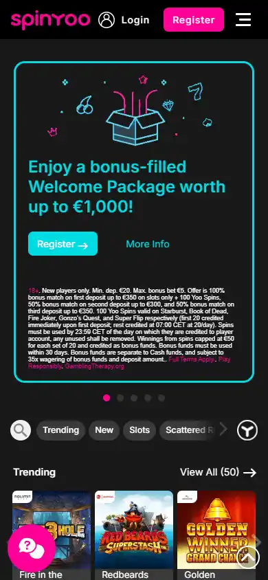 SpinYoo Casino screenshot 4