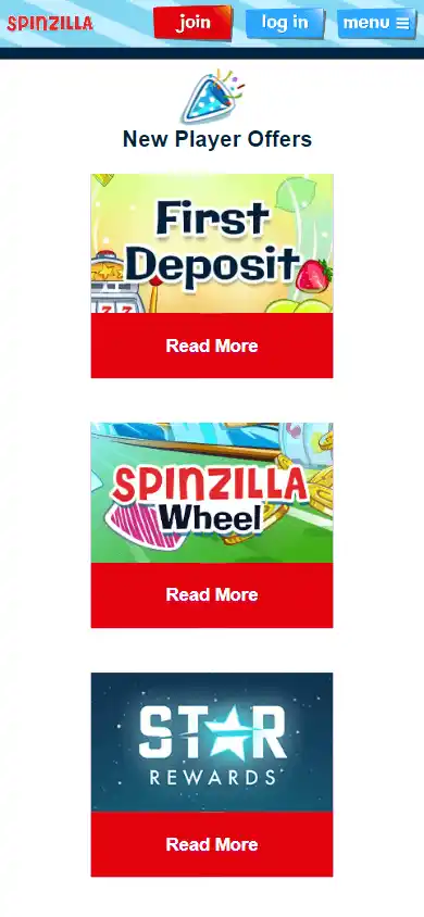 Spinzilla Casino screenshot 5