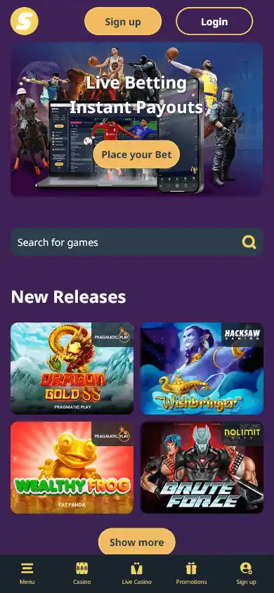 Spinzz Casino screenshot 3