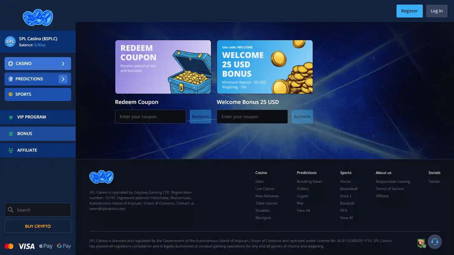 SPL Casino screenshot 3