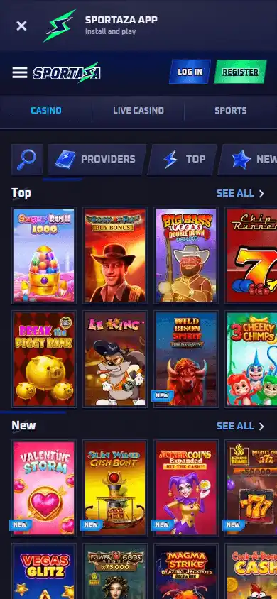 Sportaza Casino screenshot 5