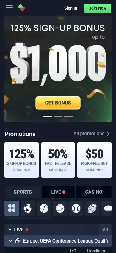 Sportbet.one Casino screenshot 4
