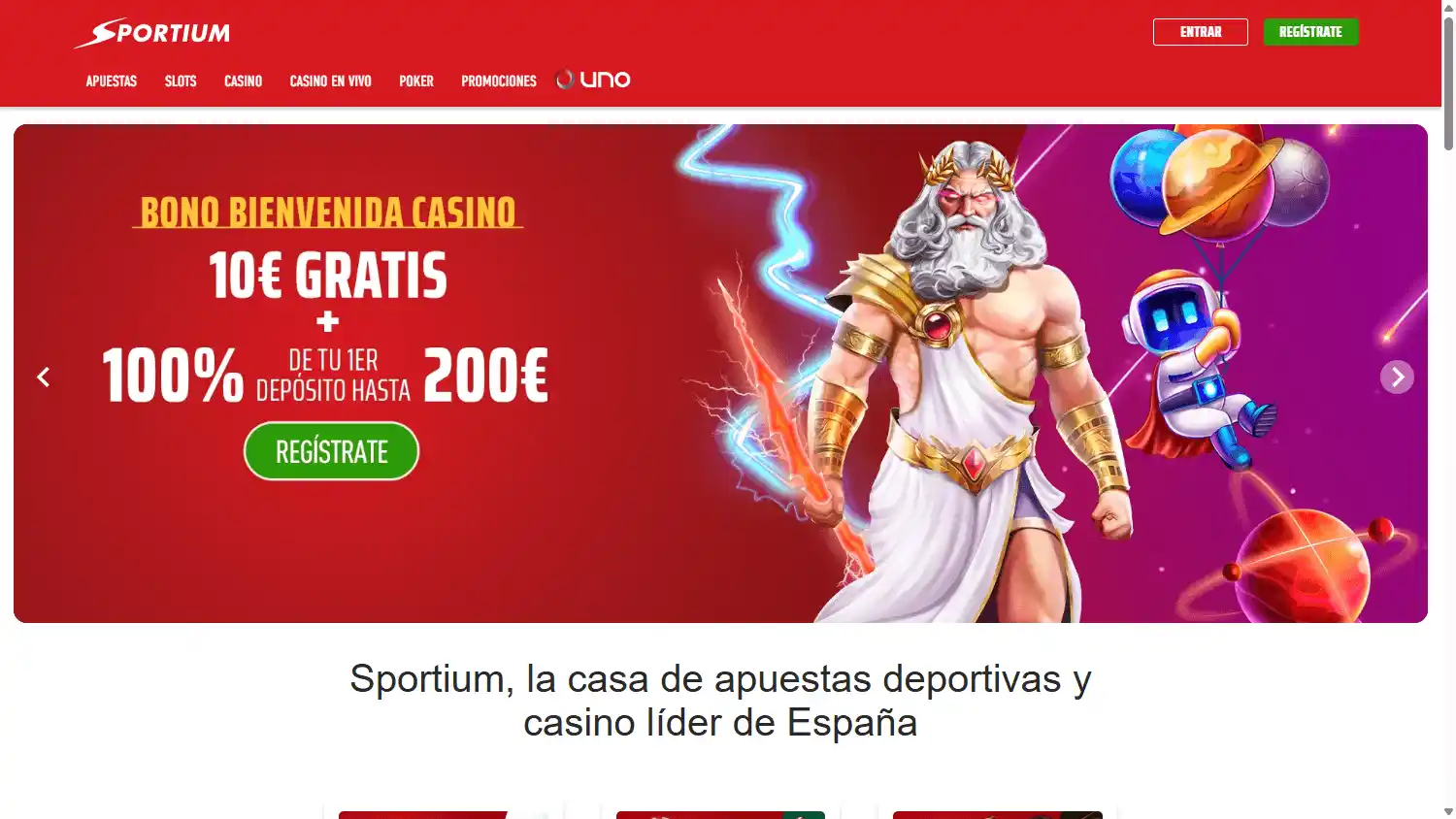 Sportium Casino screenshot 1