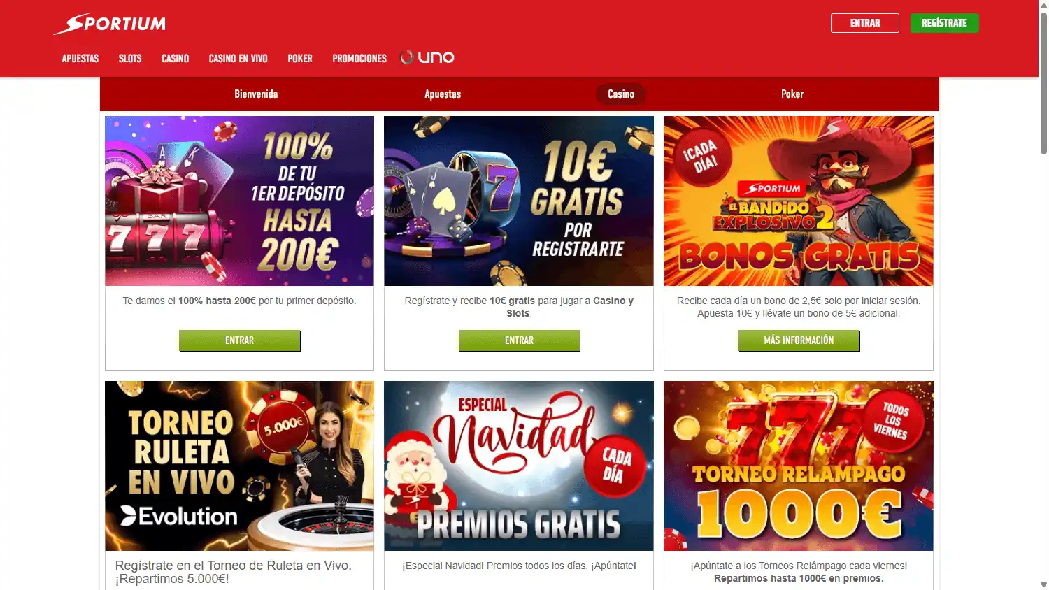 Sportium Casino screenshot 3