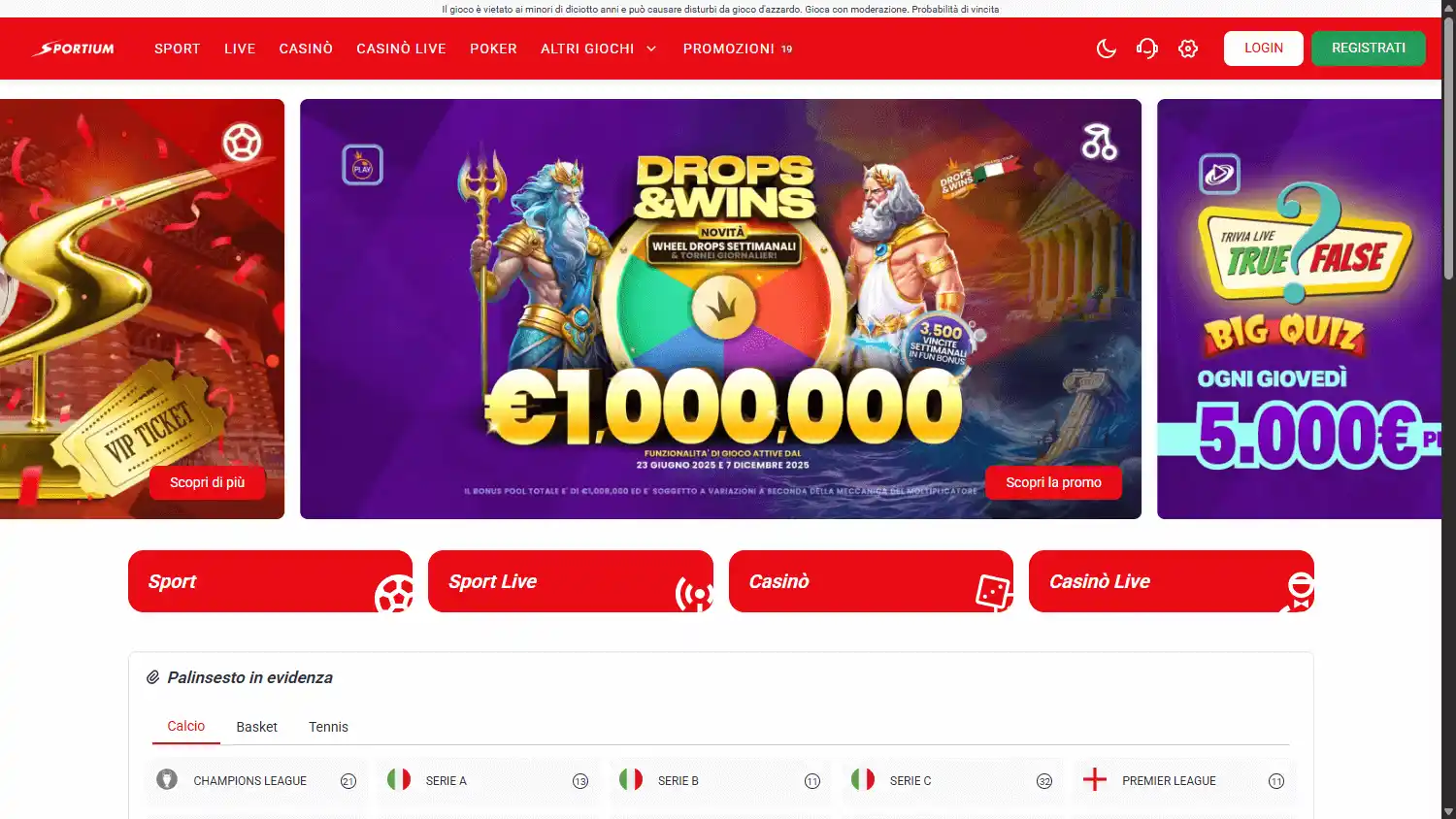 Sportium Casino screenshot 1