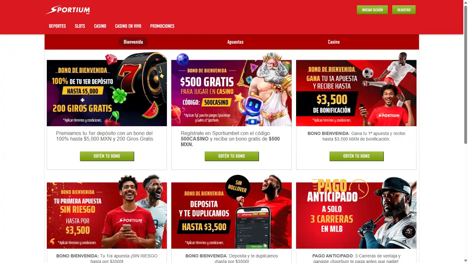 Sportiumbet Casino screenshot 3