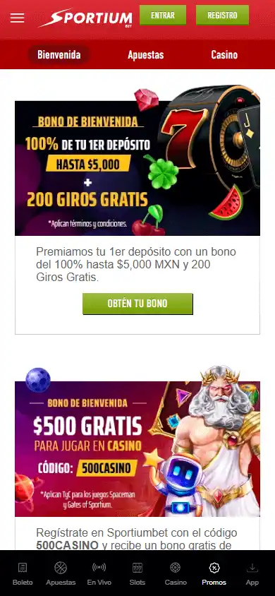 Sportiumbet Casino screenshot 6