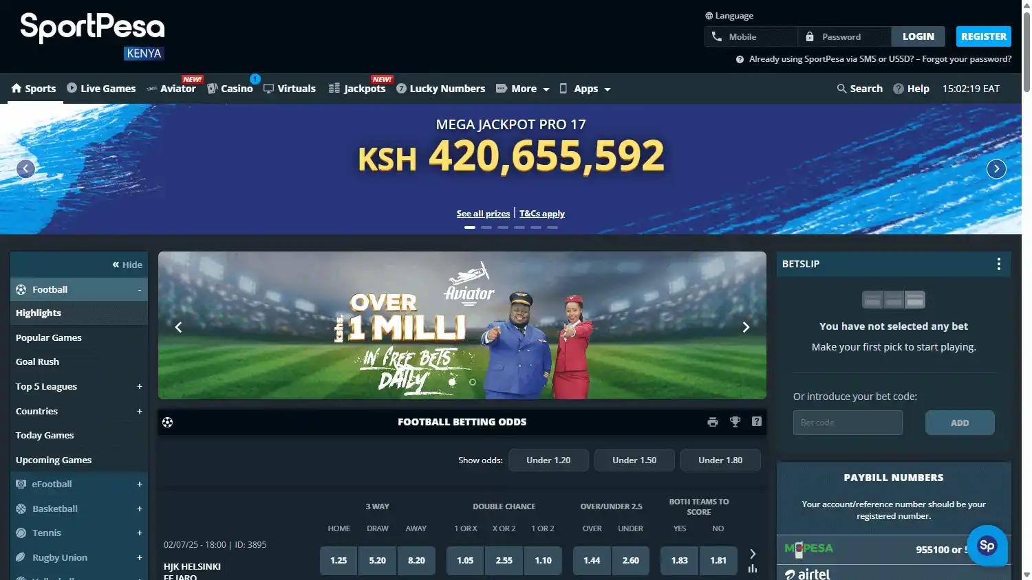 Sportpesa Casino screenshot 1