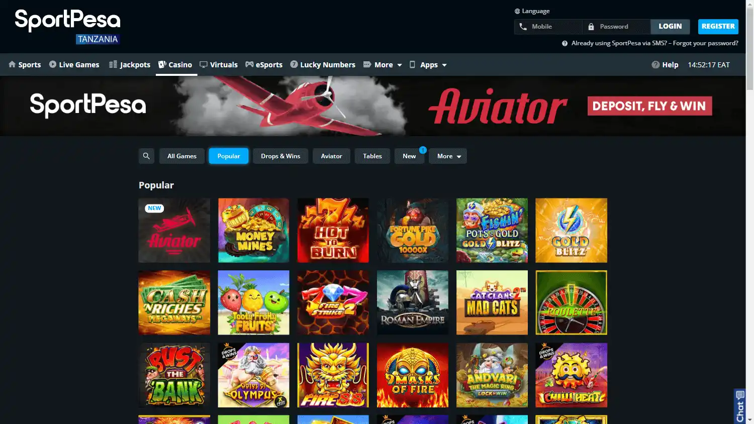 SportPesa Casino screenshot 1