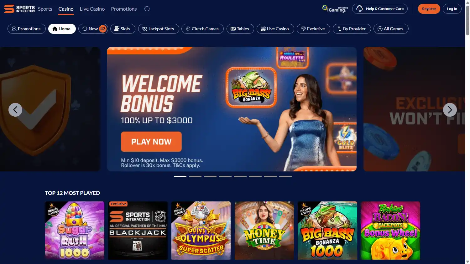Sports Interaction Casino (SIA) screenshot 1