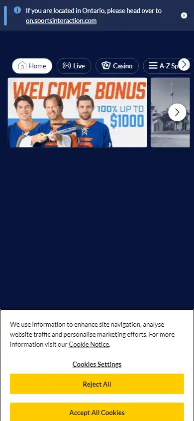 Sports Interaction Casino (SIA) screenshot 2