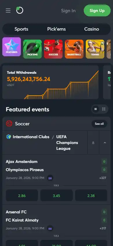 Sportsbet.io Casino screenshot 4