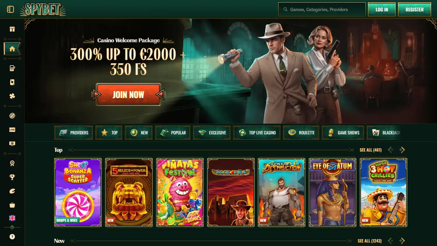 Spybet Casino screenshot 1