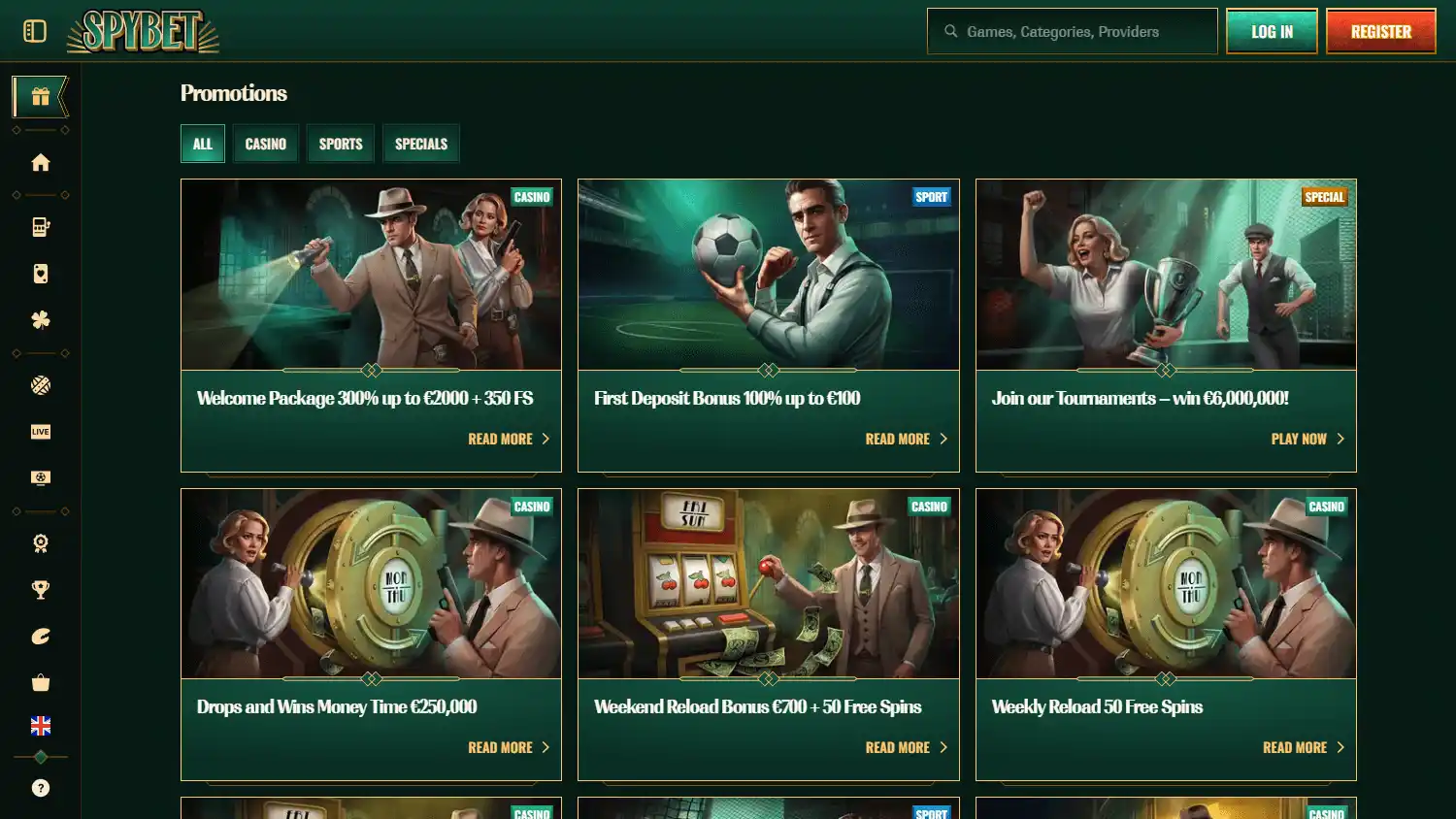 Spybet Casino screenshot 3