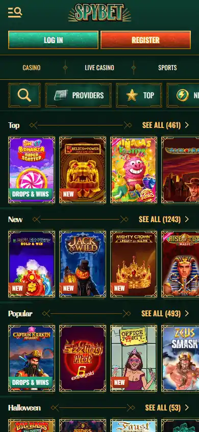 Spybet Casino screenshot 5