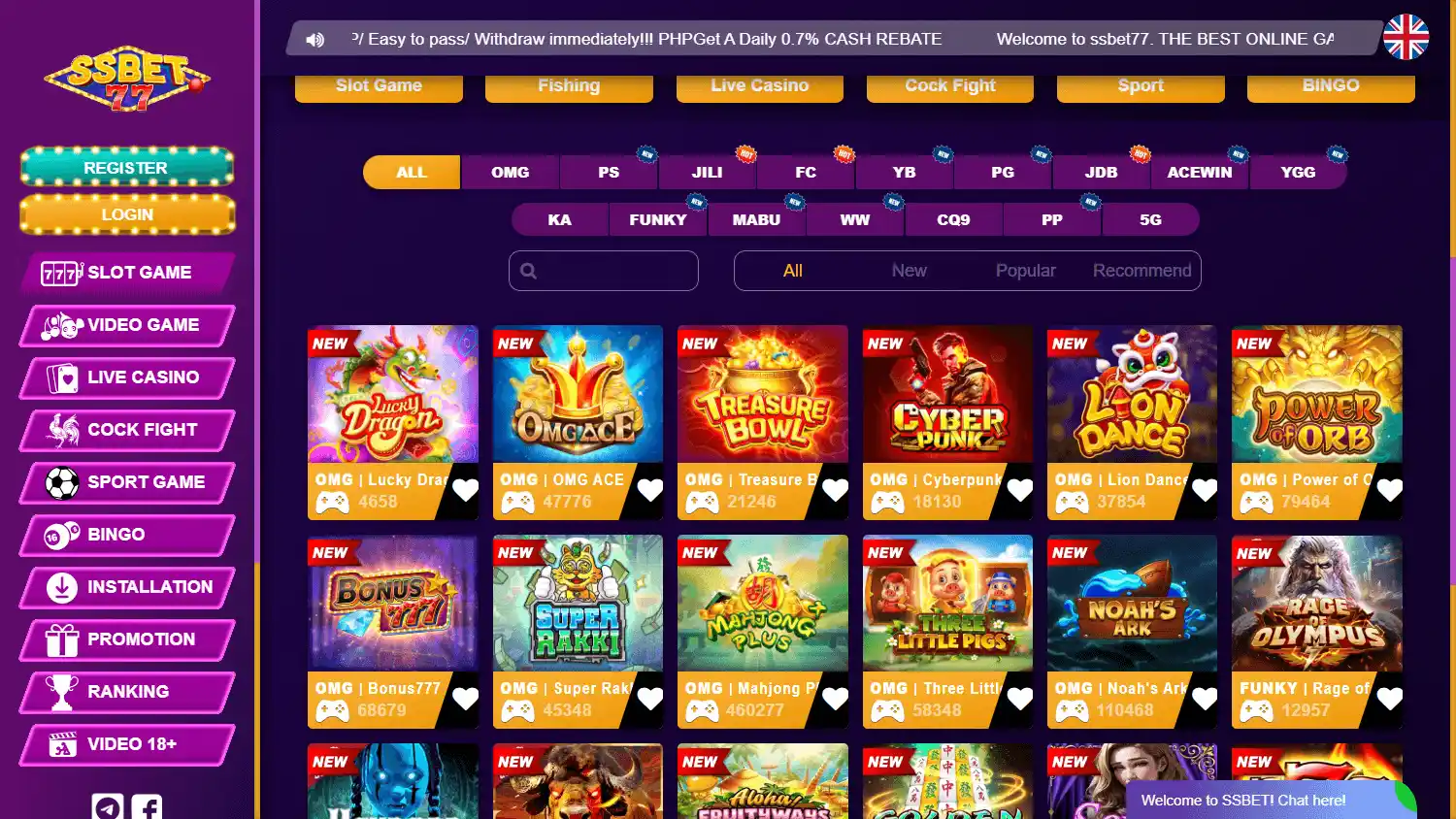 SSBET77 Casino screenshot 2