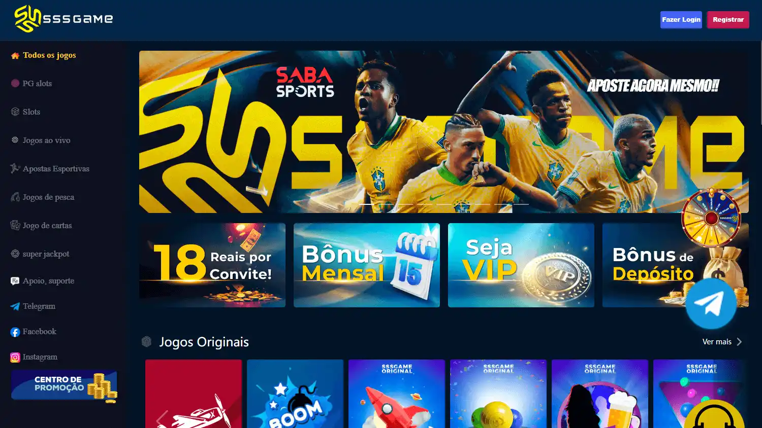 SSSGAME Casino screenshot 1