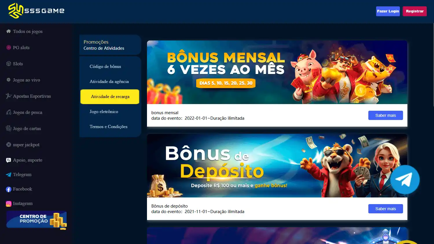 SSSGAME Casino screenshot 3
