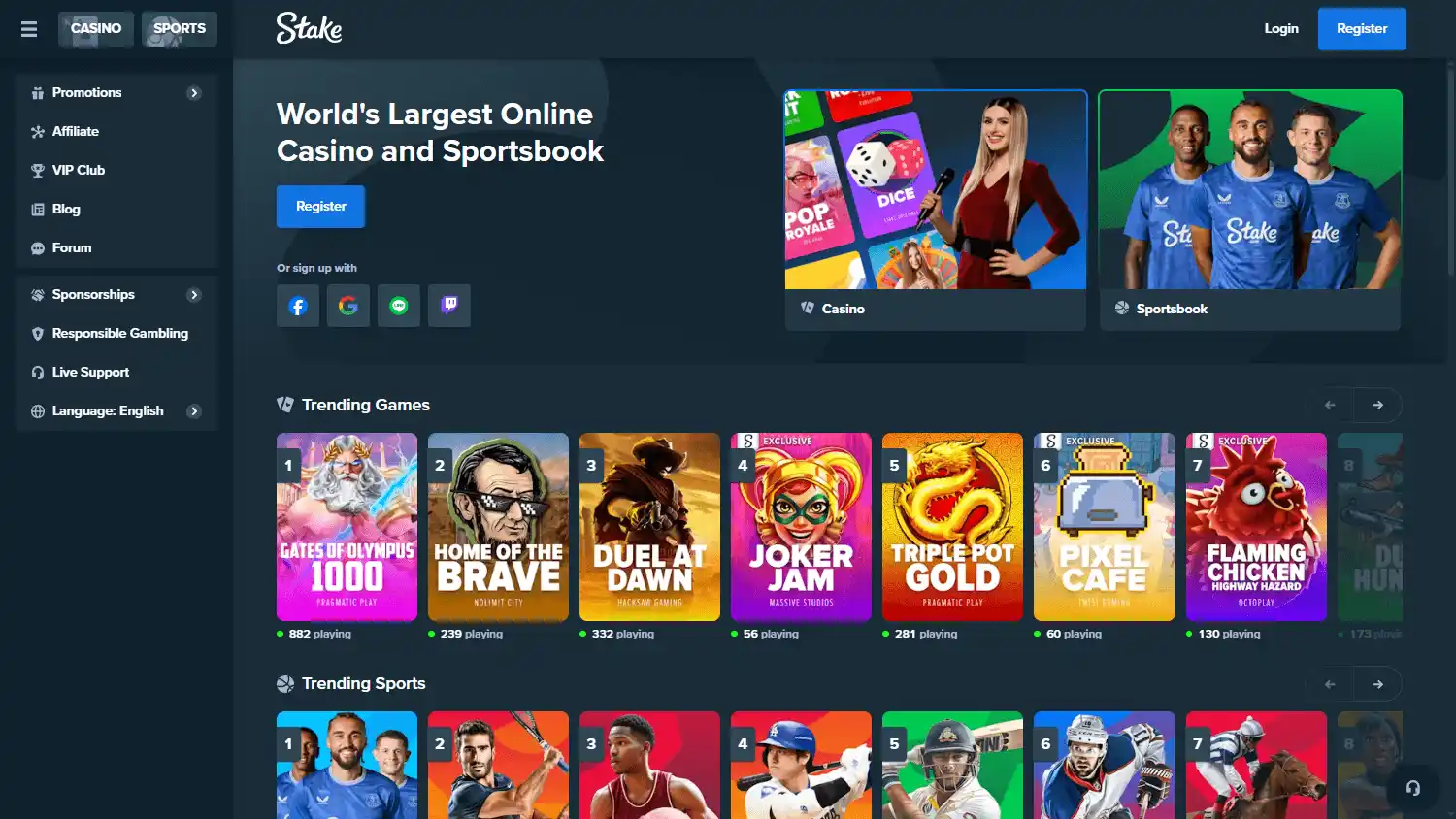 Stake Casino screenshot 1
