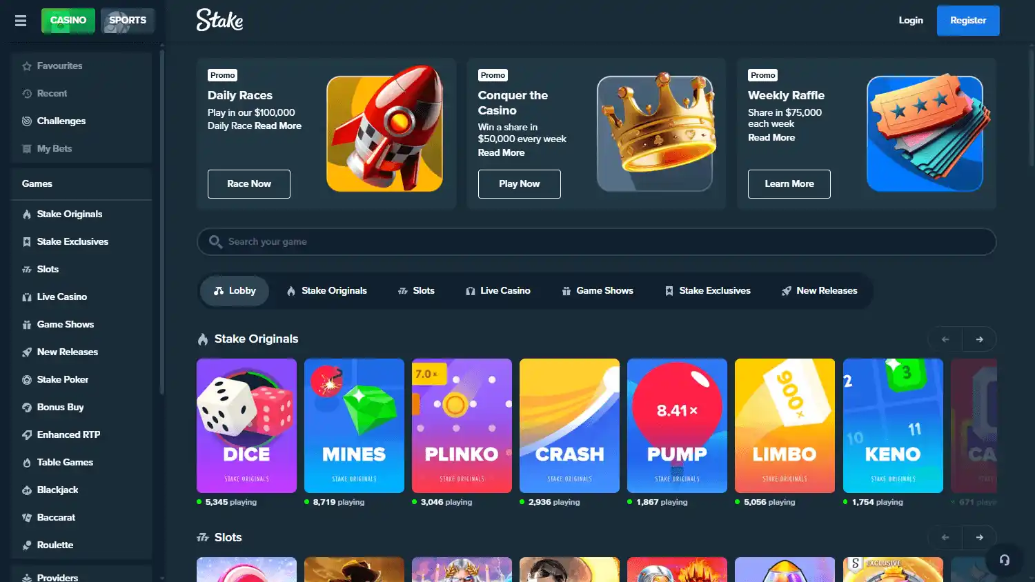 Stake Casino screenshot 2