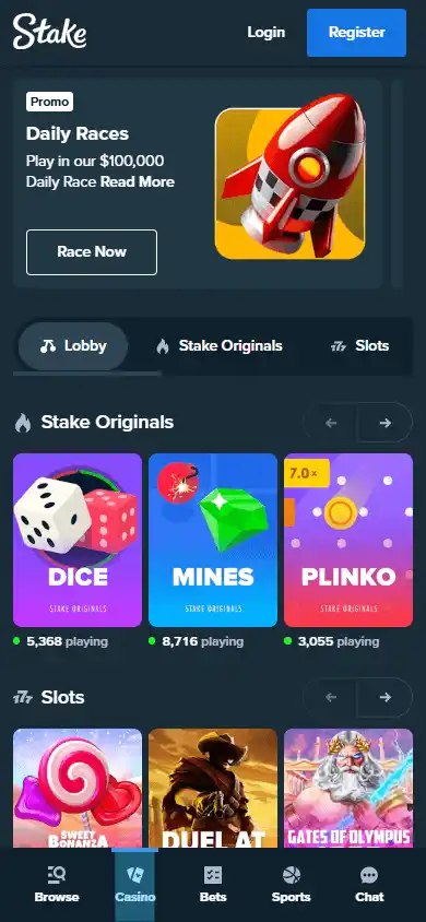 Stake Casino screenshot 5