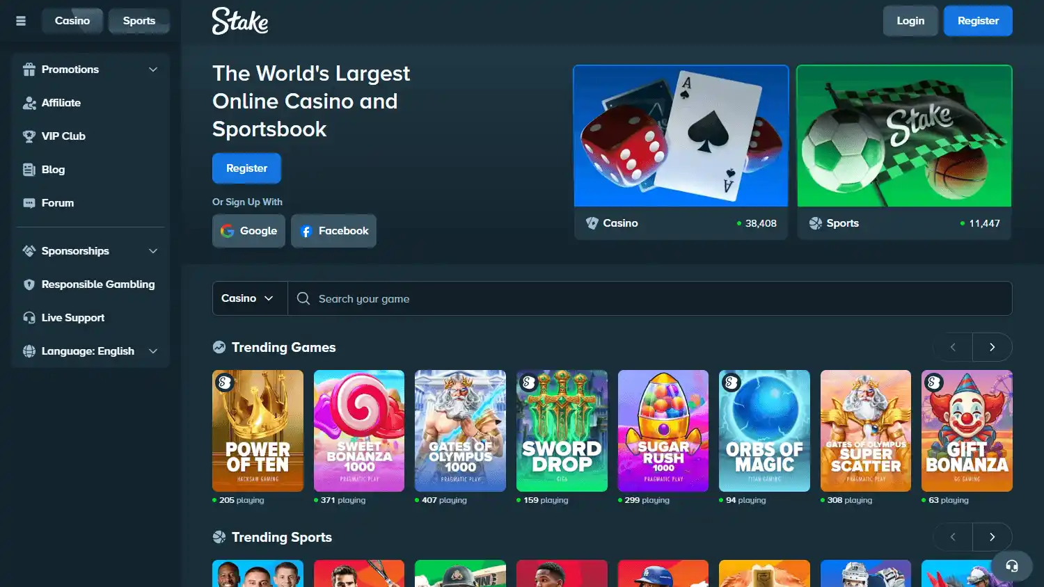 Stake Casino IT screenshot 1
