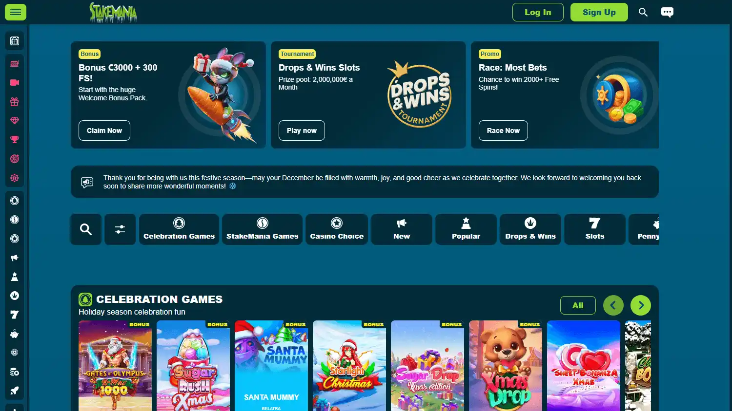 StakeMania Casino screenshot 1