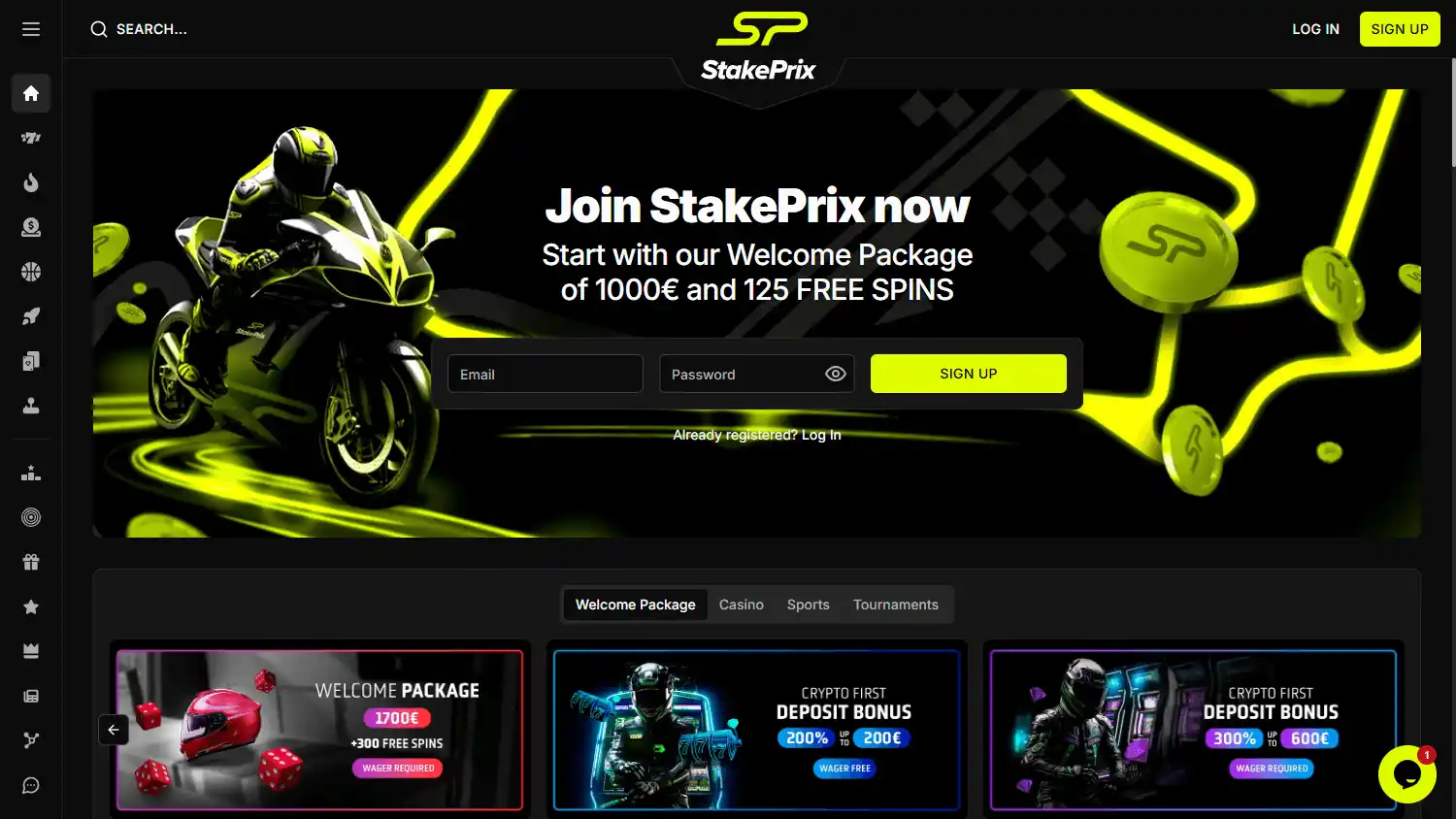 StakePrix Casino screenshot 1