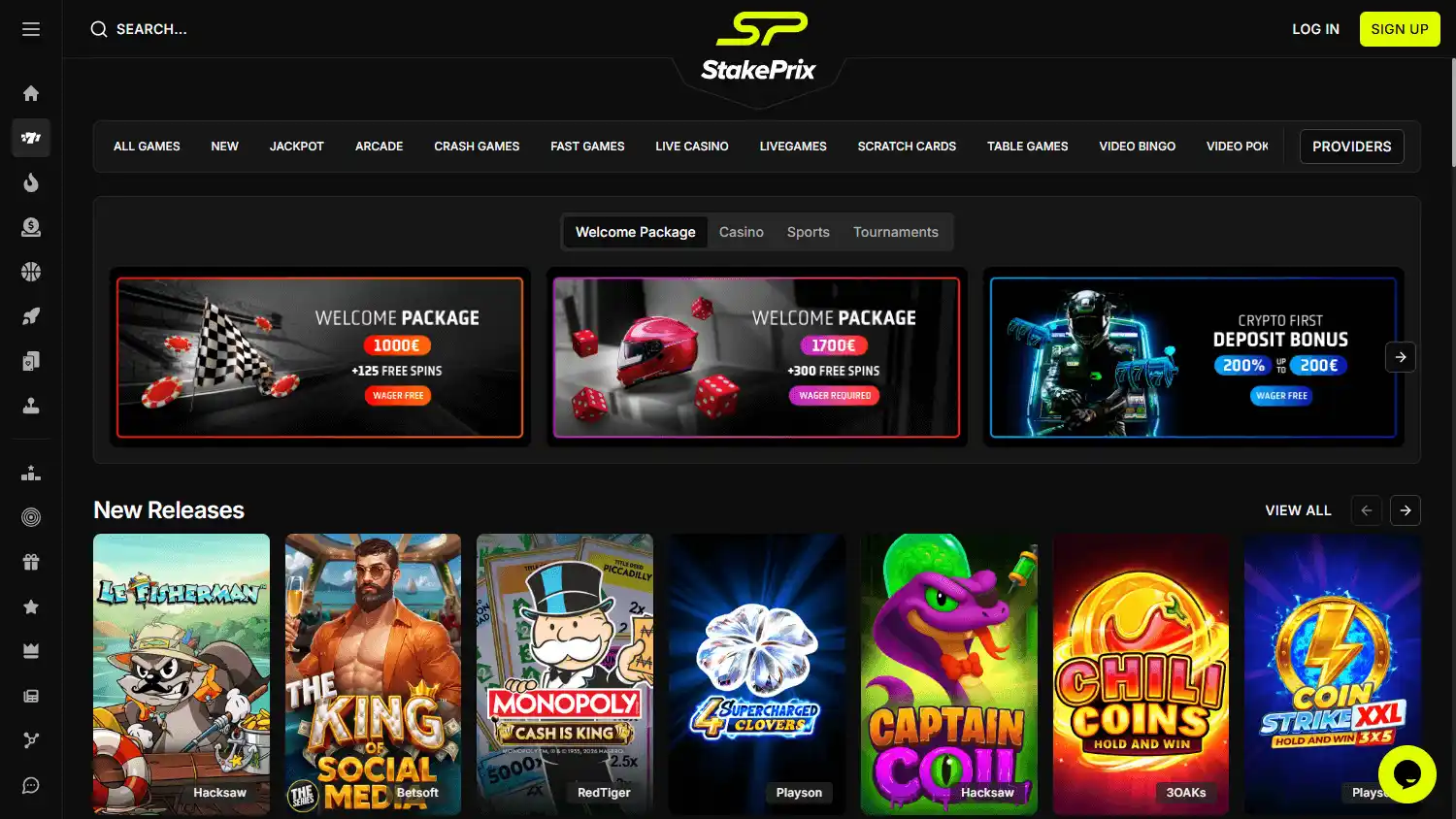 StakePrix Casino screenshot 2