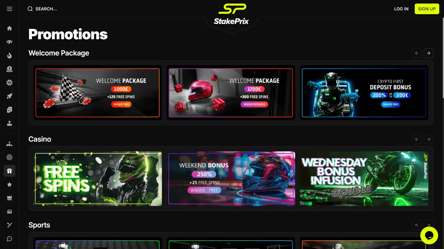 StakePrix Casino screenshot 3