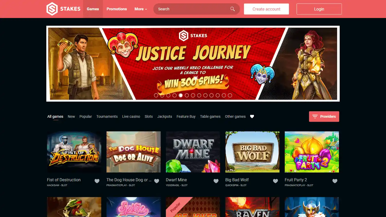 Stakes Casino screenshot 2
