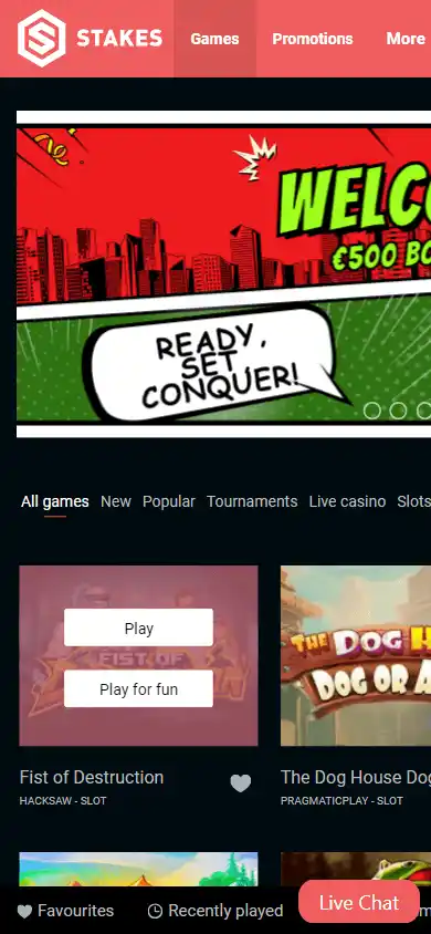 Stakes Casino screenshot 5
